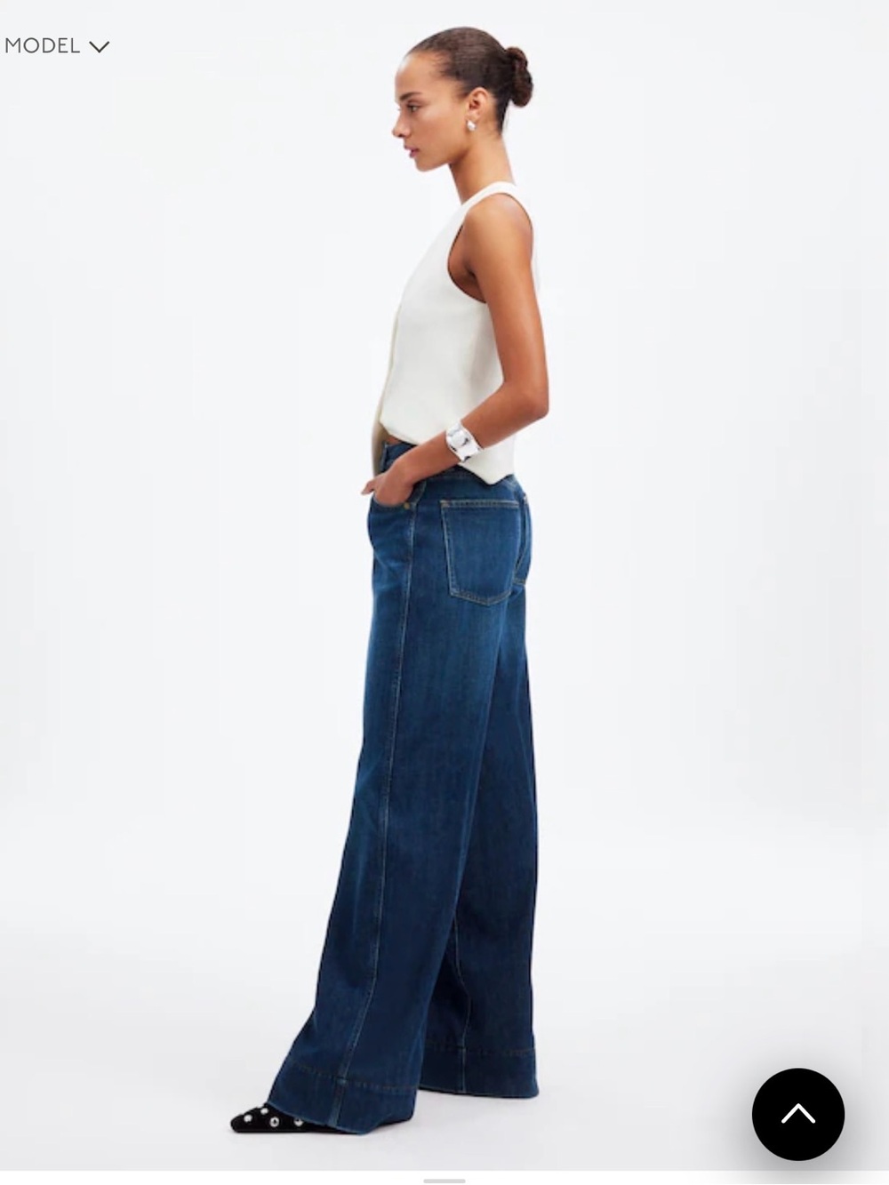 Madewell Superwide Leg Jeans: Softdrape Denim Edition Size 33 NWT - Picture 5 of 12